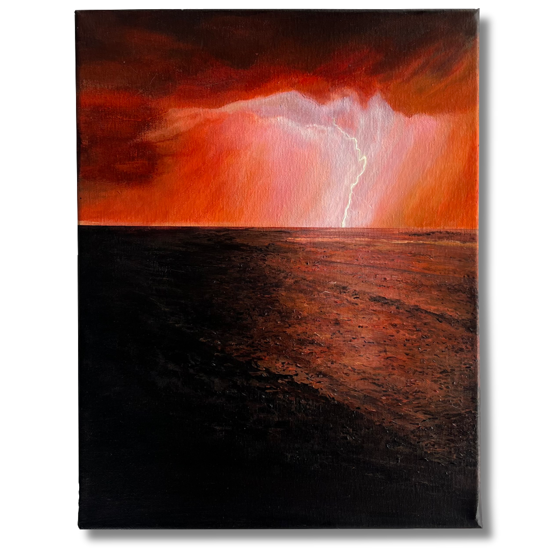 Crimson Storm - Original Painting