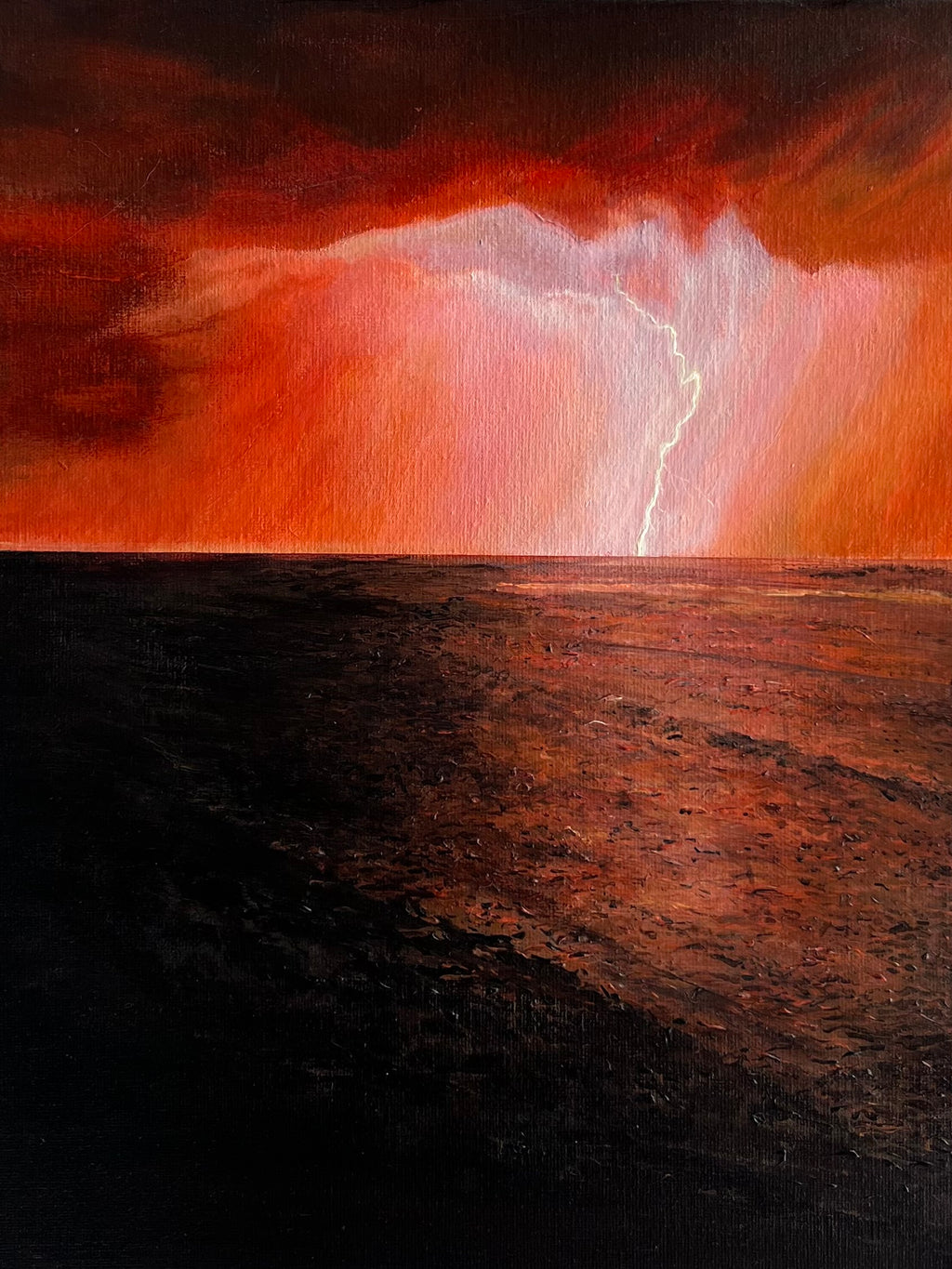Crimson Storm - Original Painting